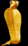 A Gold Cobra Statue From the Tomb of Tutankhamon