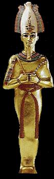 A Golden Statue of Osiris