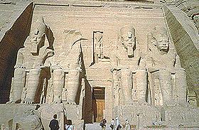 The Entrance of Abu Simbel, Built by Ramses II and III