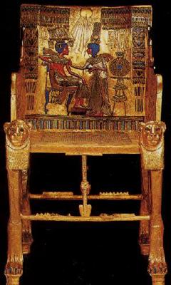 The Gold Throne of King Tutankhamun